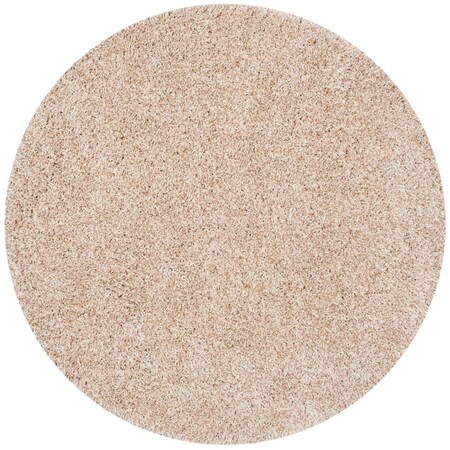 Safavieh 10 x 10 ft. California Shag Power Loomed Round Area Rug, Beige SG151-1313-10R